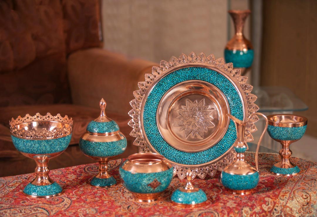 Фирузекуби – инкрустация бирюзой и популярный сувенир из Ирана